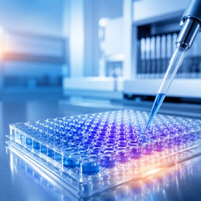 ELISA 96-well microplate testing