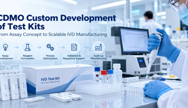 CDMO Custom Development of Test Kits: From Assay Concept to Scalable IVD Manufacturing